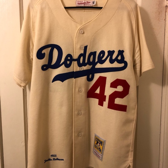 jackie robinson cream jersey